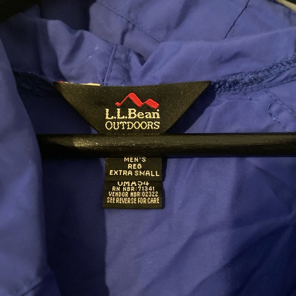 Vintage L.L. Bean Cobalt Windbreaker - XS - Picture 4 of 6